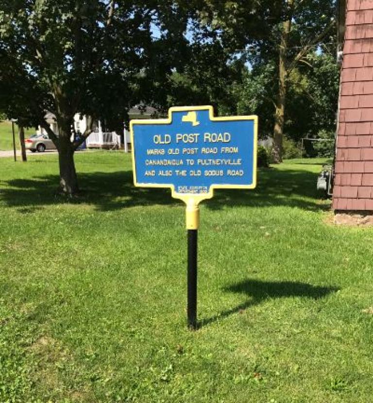 Old Post Road Historic Marker