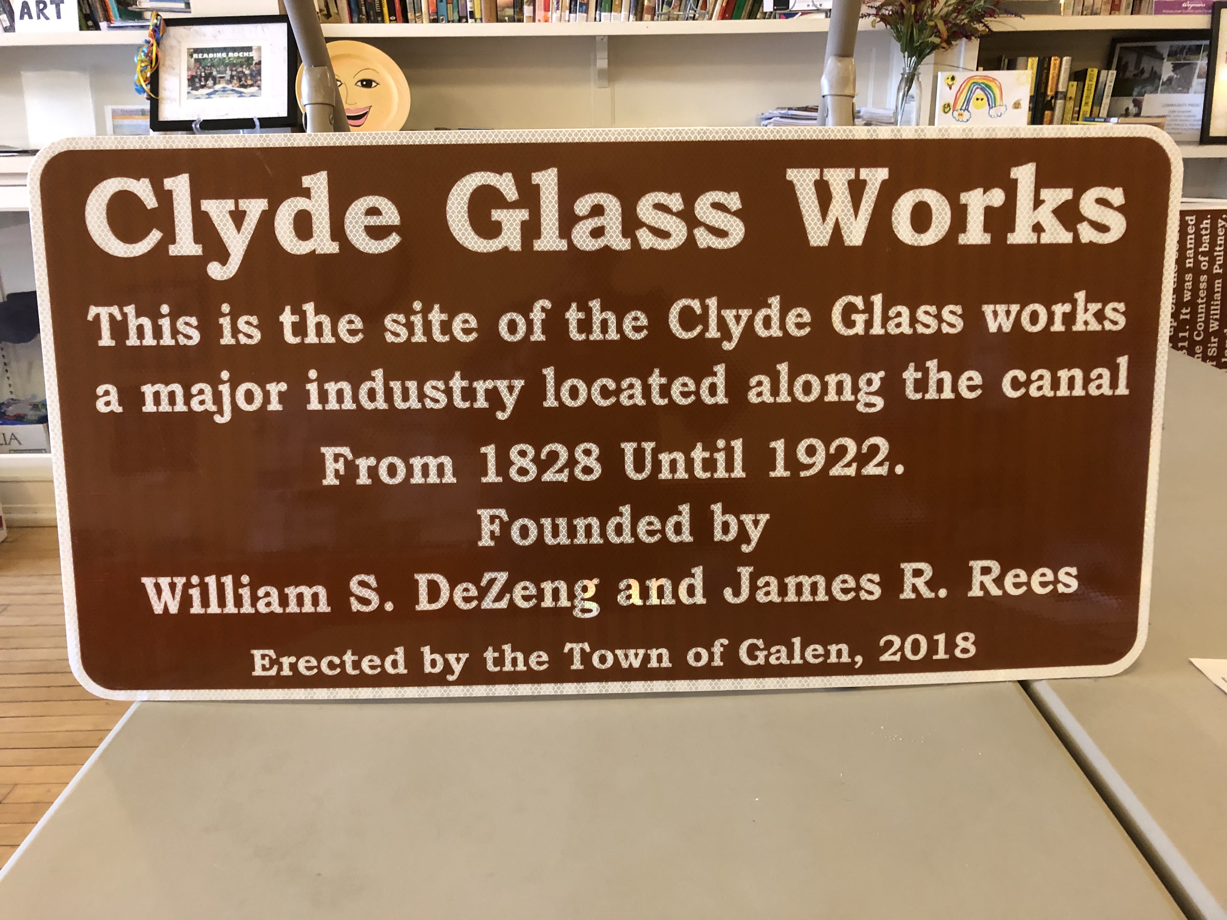 Clyde Glass Works Interpretive Sign